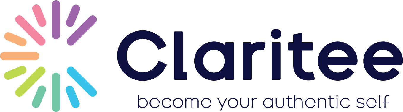 Claritee-logo Bluetea logo: four blue circular nodes connected by links, beside the word 'bluetea' in blue and black.